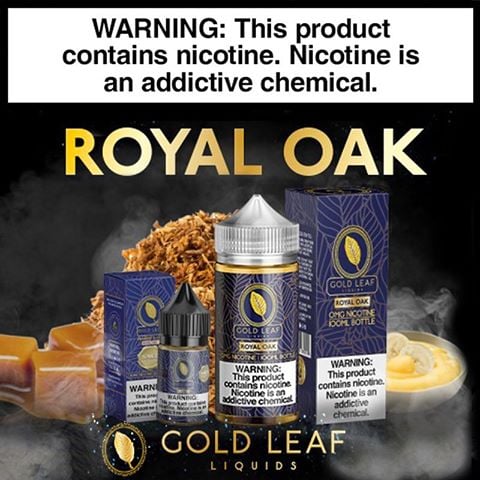 GOLD-LEAF-ROYAL-OAK Gold Leaf Salt Nicotine Ejuice 5