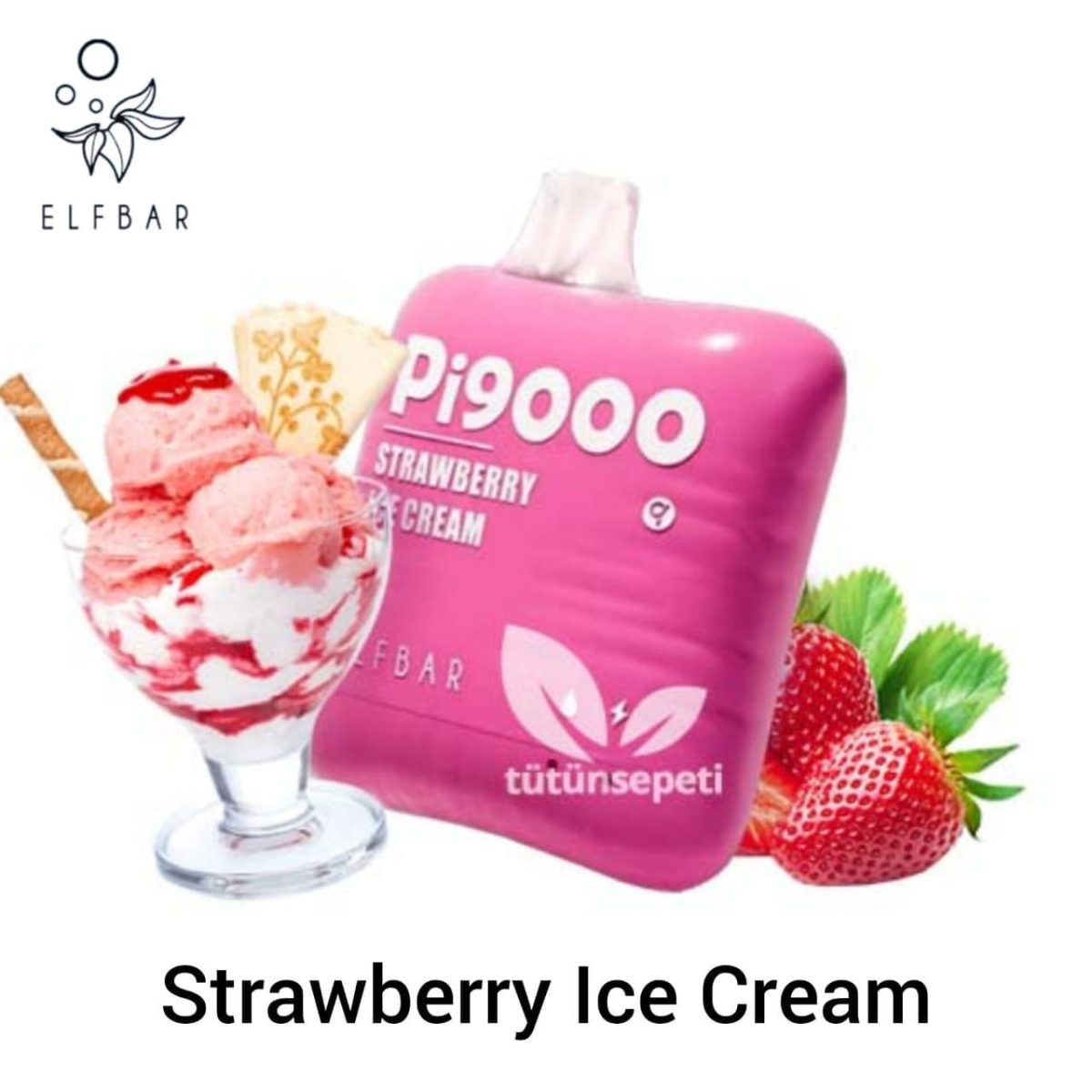 elfbar strawberry ice cream 9000 puffs disposable vape united arab emirates