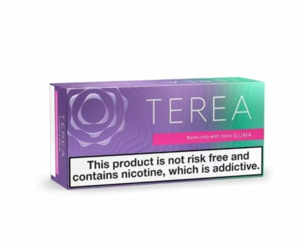 Buy IQOS Terea Purple Wave Swiss in Dubai. A Swiss-made tobacco blend with berry and menthol notes. 200 sticks, compatible with IQOS ILUMA devices.