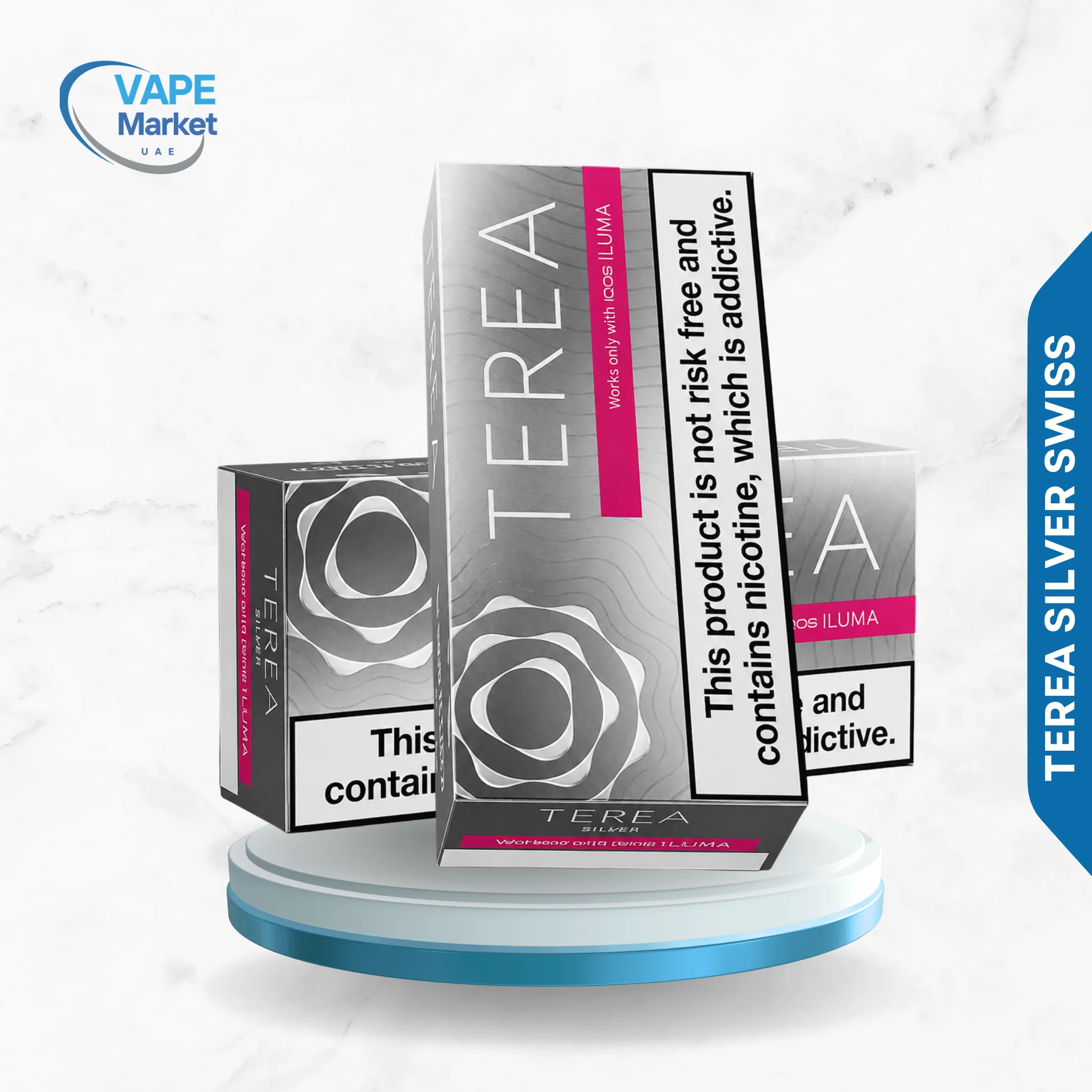 limited edition (45) Terea Silver Swiss for IQOS ILUMA Dubai 1