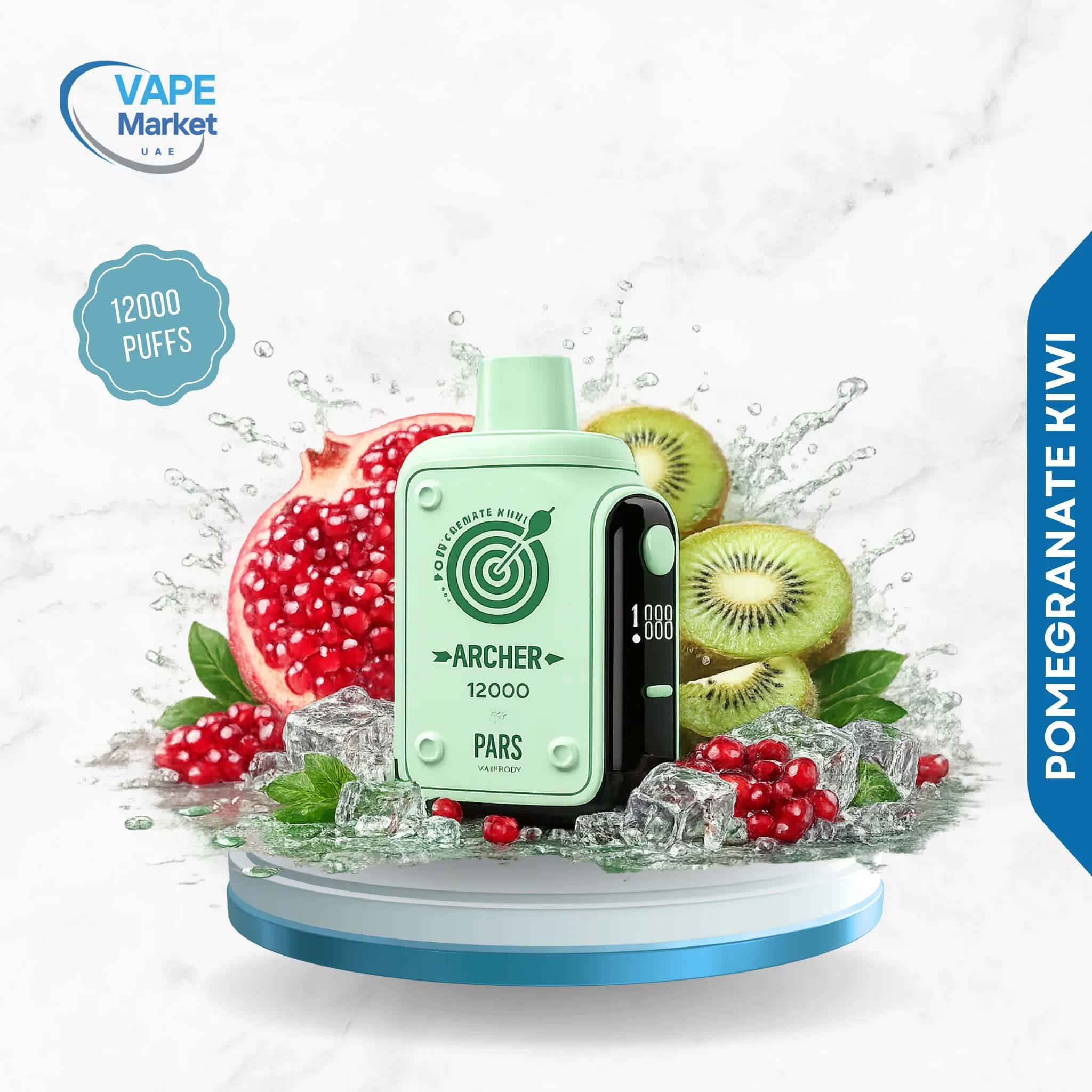 Pars Vapmod Archer 12000 Puffs Pomegranate Kiwi