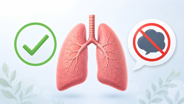 Are Vapes Bad for You? Health Facts vs Common Myths (2026) 2 Simple non-graphic illustration of healthy lungs